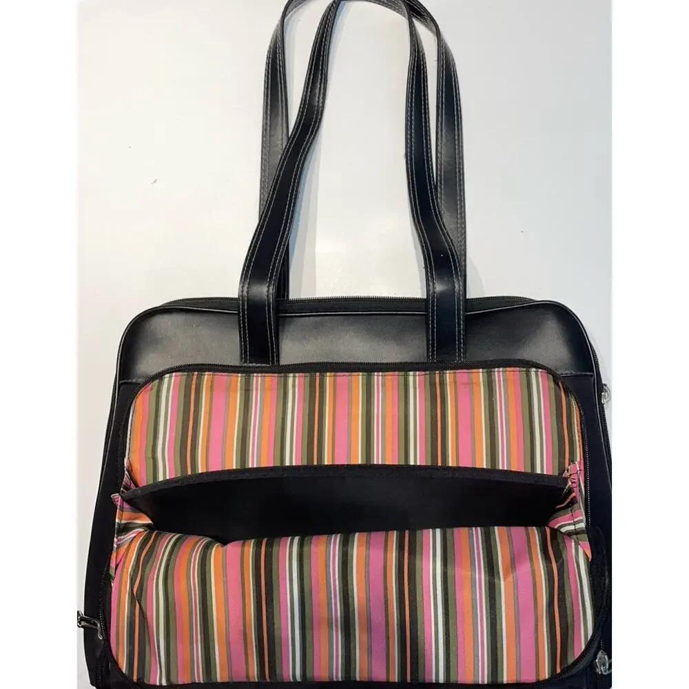 Wenger SwissGear Rhea Women's Laptop Tote Bag Black Business Organizer Work